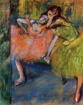Edgar Degas : Two Dancers in the Studio
